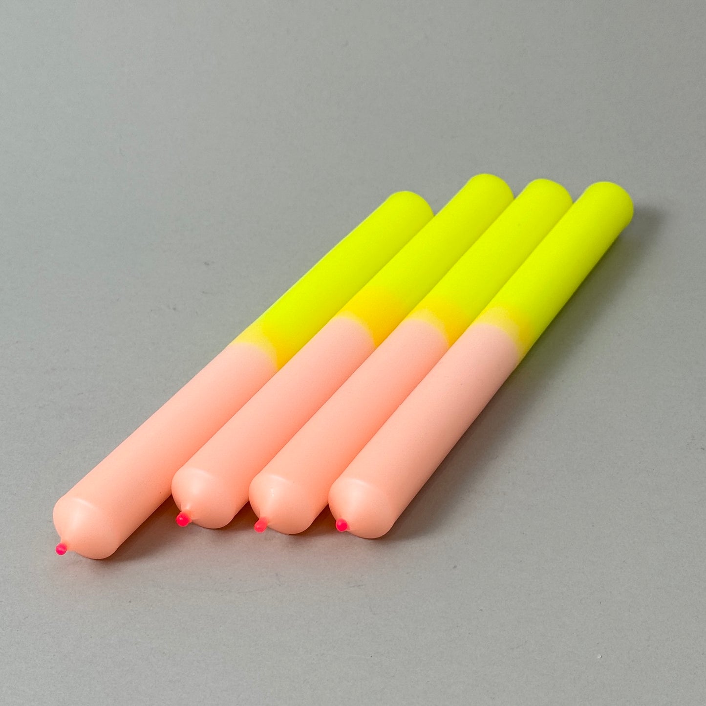 SCHICKZUSEKT |Stabkerzen | Neongelb + Lachs + Pink
