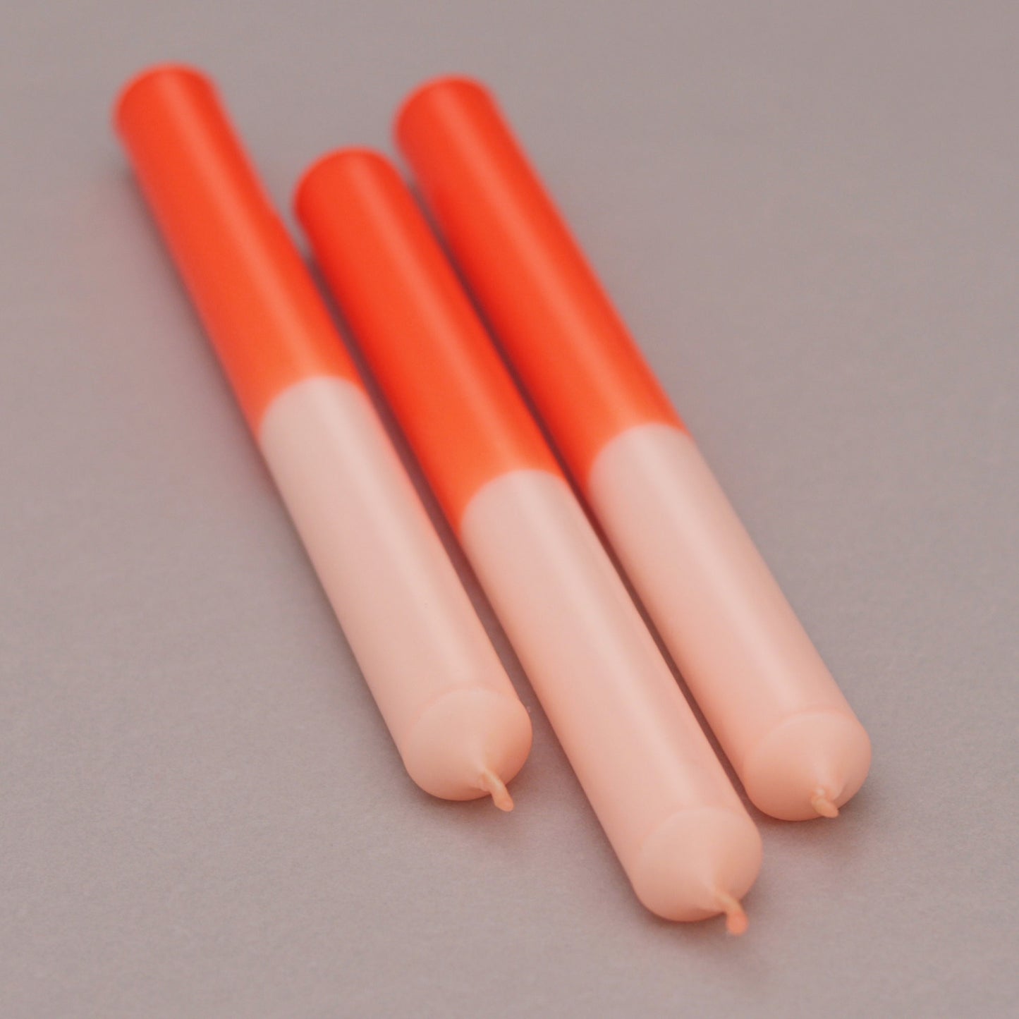 ORANGINELLA | Stabkerzen | Neonorange + Lachs