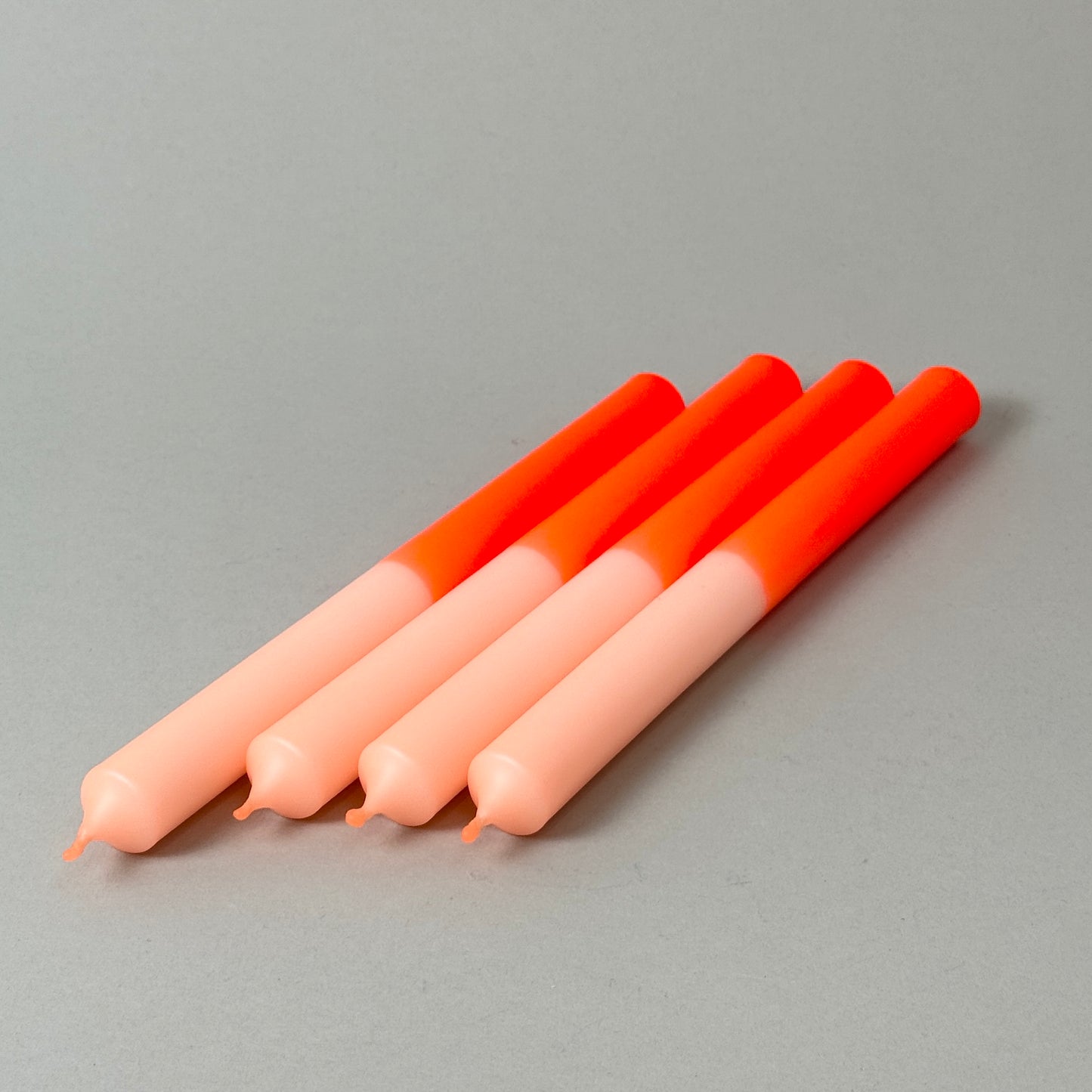 ORANGINELLA | Stabkerzen | Neonorange + Lachs