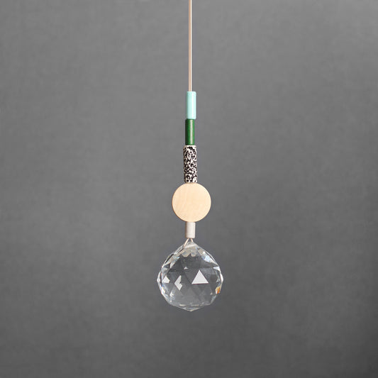 Suncatcher HEUTE-SO-MORGEN-SO | Blau Grün  | GROSS