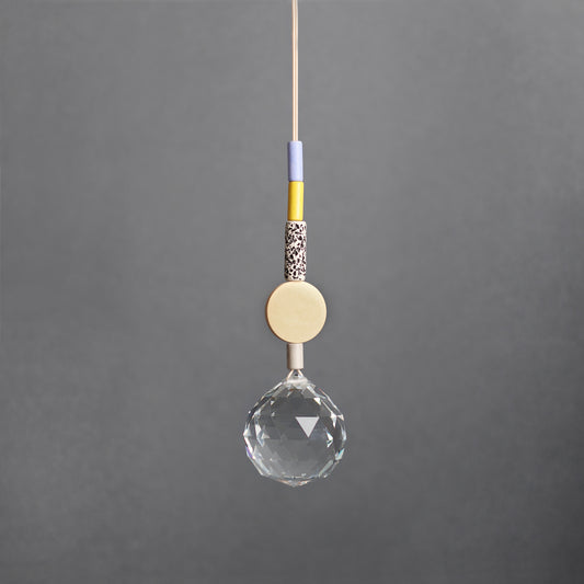 Suncatcher HEUTE-SO-MORGEN-SO | Lila Gelb  | GROSS