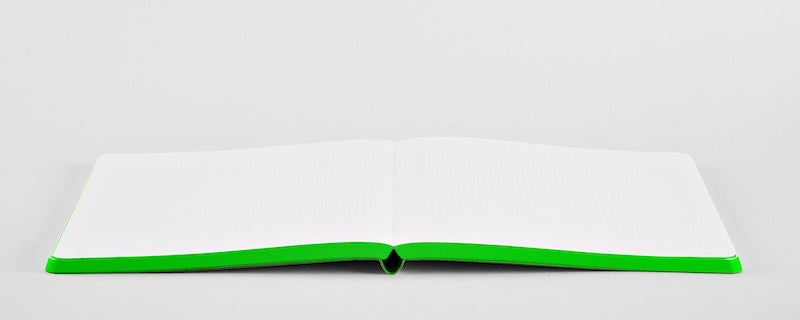 NUUNA Notizbuch Burn – neongelb| neongrün | weiss