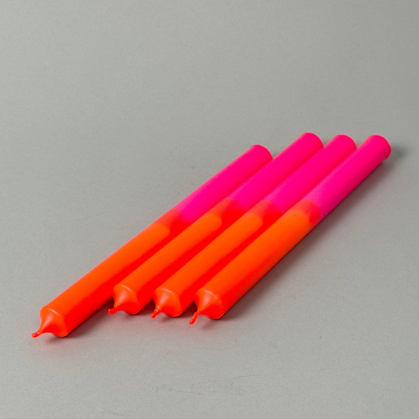 NEONKNALLER | Stabkerzen | Neonpink + Neonorange