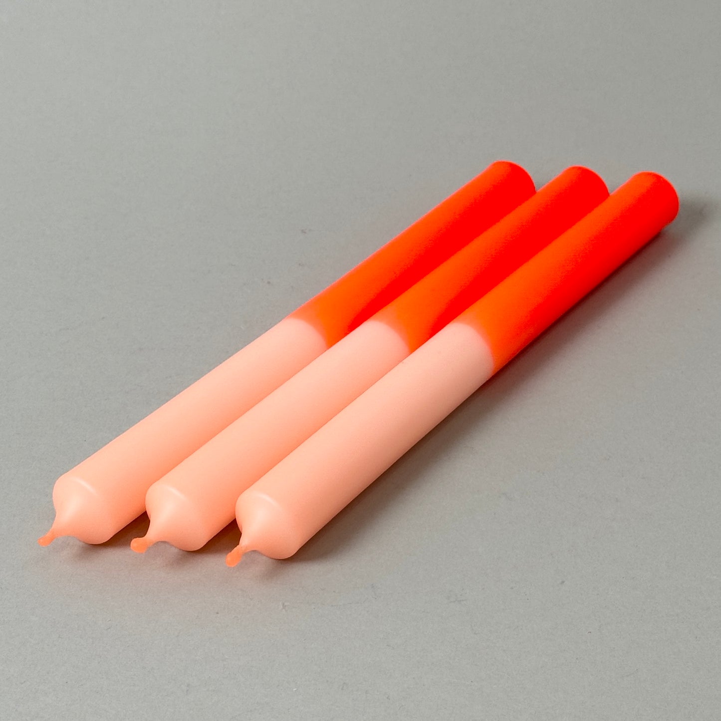 ORANGINELLA | Stabkerzen | Neonorange + Lachs