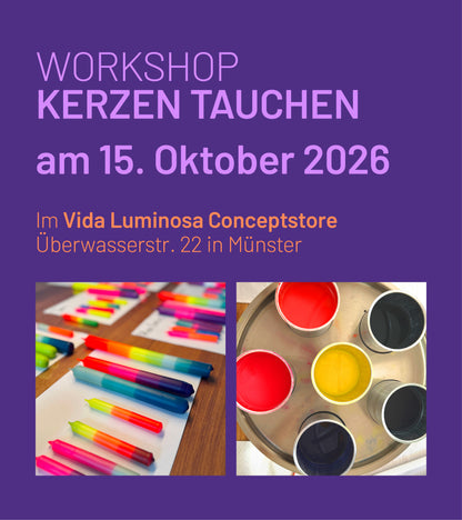 Kreativ Workshop Kerzen tauchen