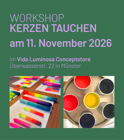 Kreativ Workshop Kerzen tauchen