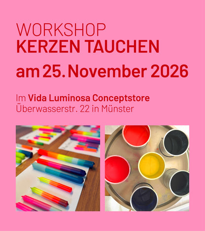 Kreativ Workshop Kerzen tauchen