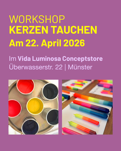 Kreativ Workshop Kerzen tauchen