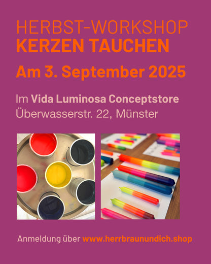 Kreativ-Workshop Kerzen tauchen