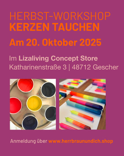 Kreativ-Workshop Kerzen tauchen