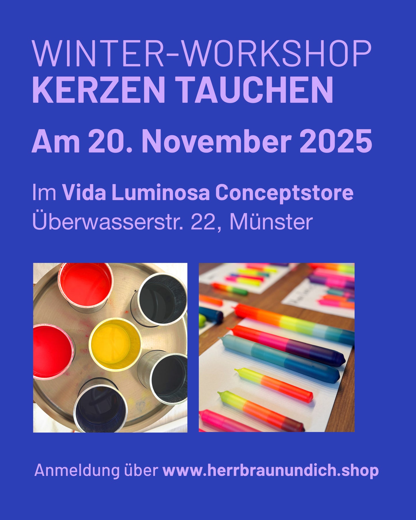 Kreativ-Workshop Kerzen tauchen