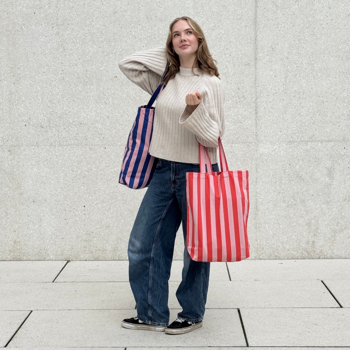 Shoppertasche | gestreift | bunt