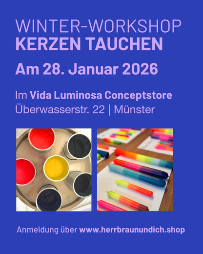 Kreativ Workshop Kerzen tauchen