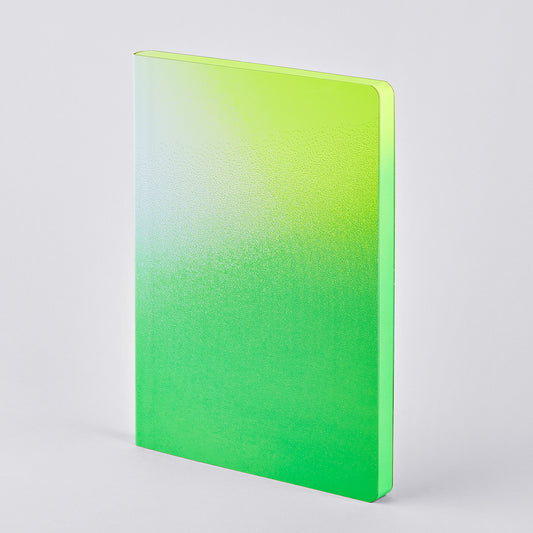 NUUNA Notizbuch Burn – neongelb| neongrün | weiss