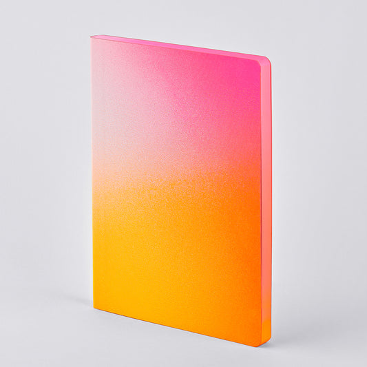 NUUNA Notizbuch Burn – neonpink | neonorange | weiss
